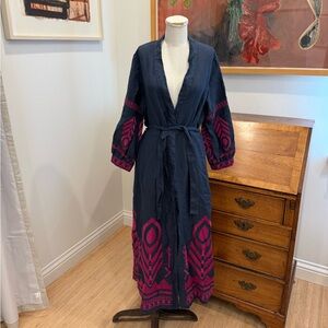 Greek Archaic Kori Long Open Kaftan